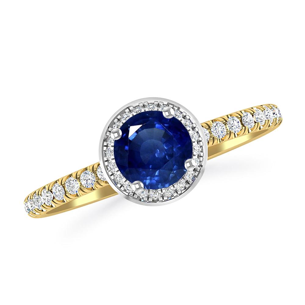 Yellow Gold - Sapphire