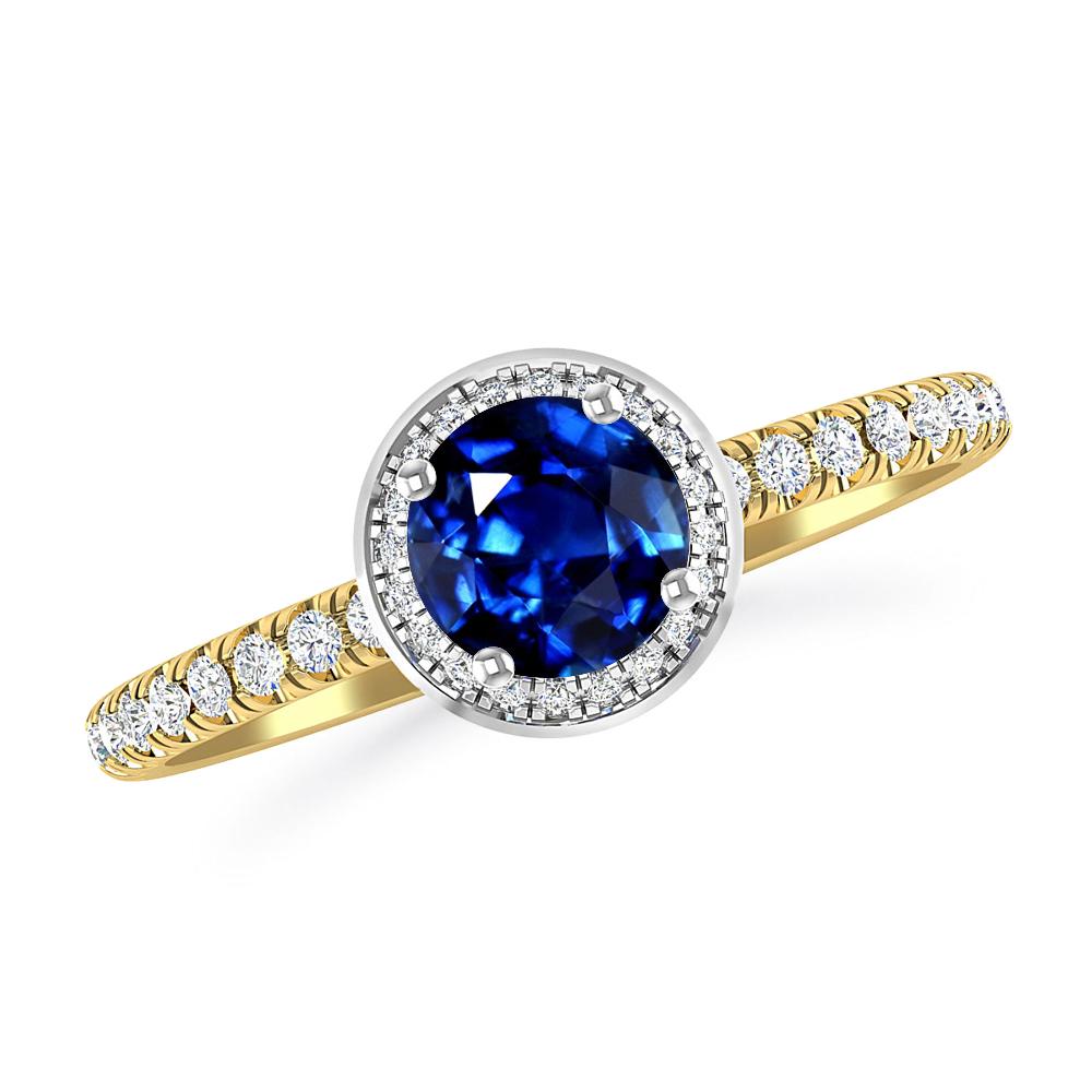 Yellow Gold - Sapphire