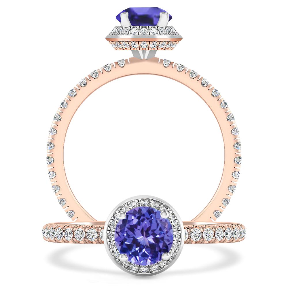 Rose Gold - Tanzanite