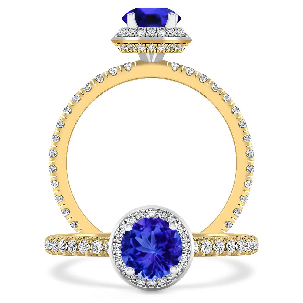 Yellow Gold - Tanzanite