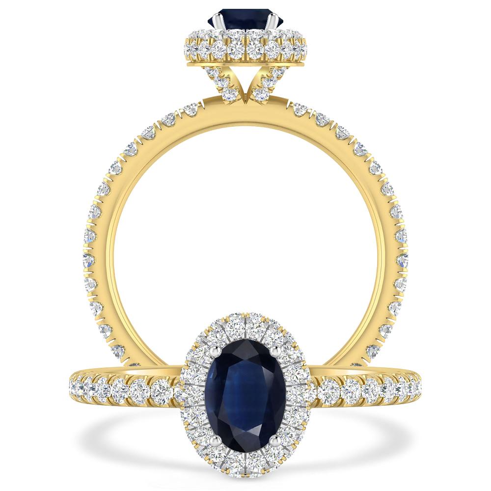 Yellow Gold - Sapphire