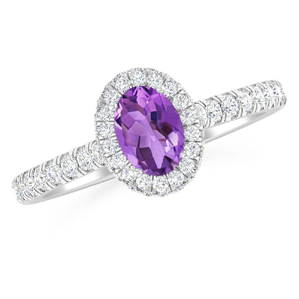 White Gold - Amethyst