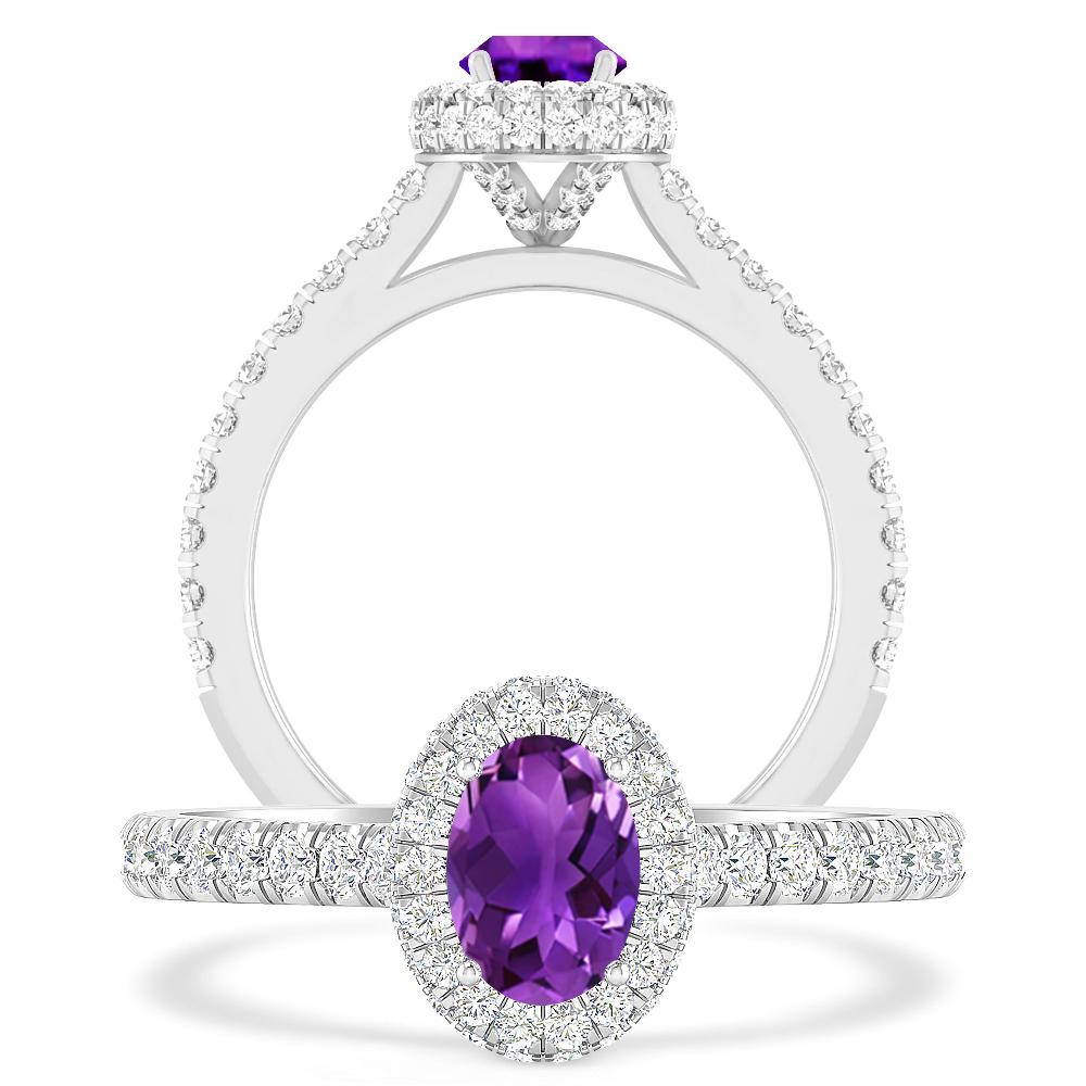 White Gold - Amethyst