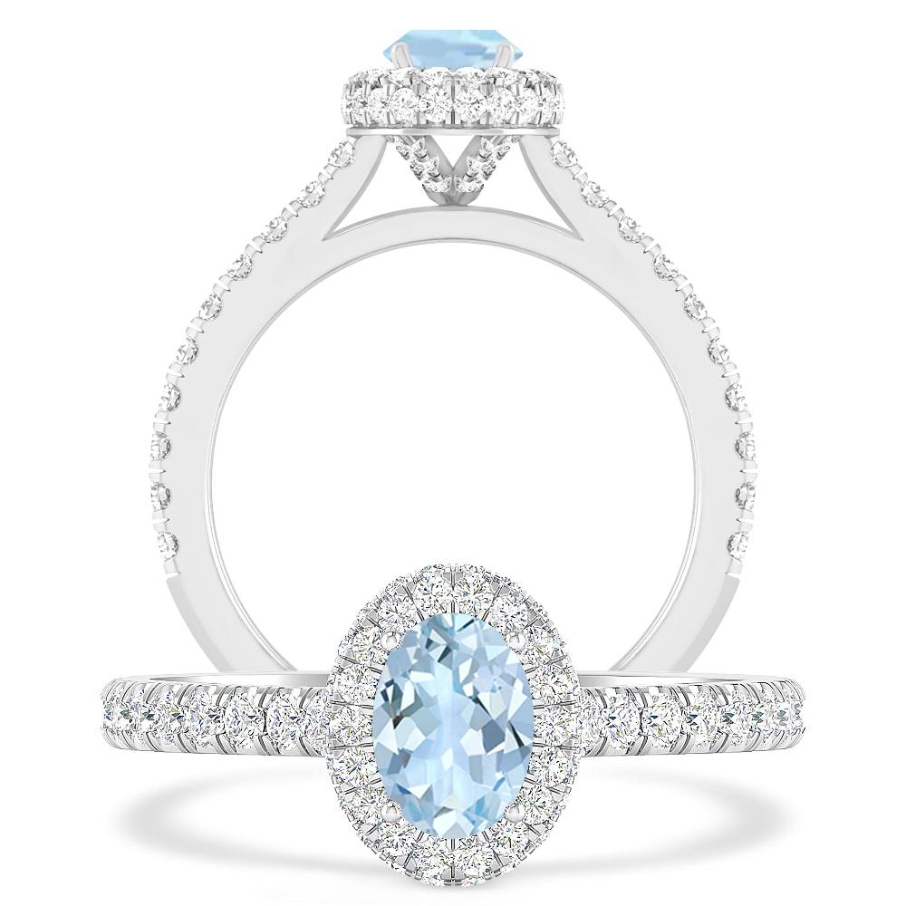 White Gold - Aquamarine