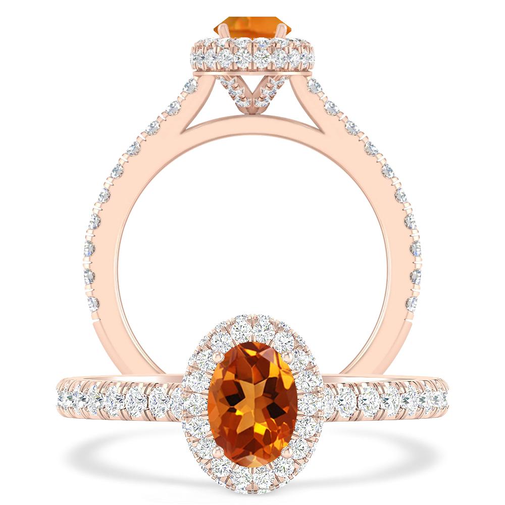 Rose Gold - Citrine