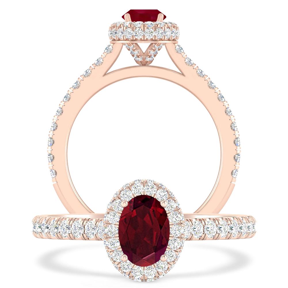 Rose Gold - Garnet