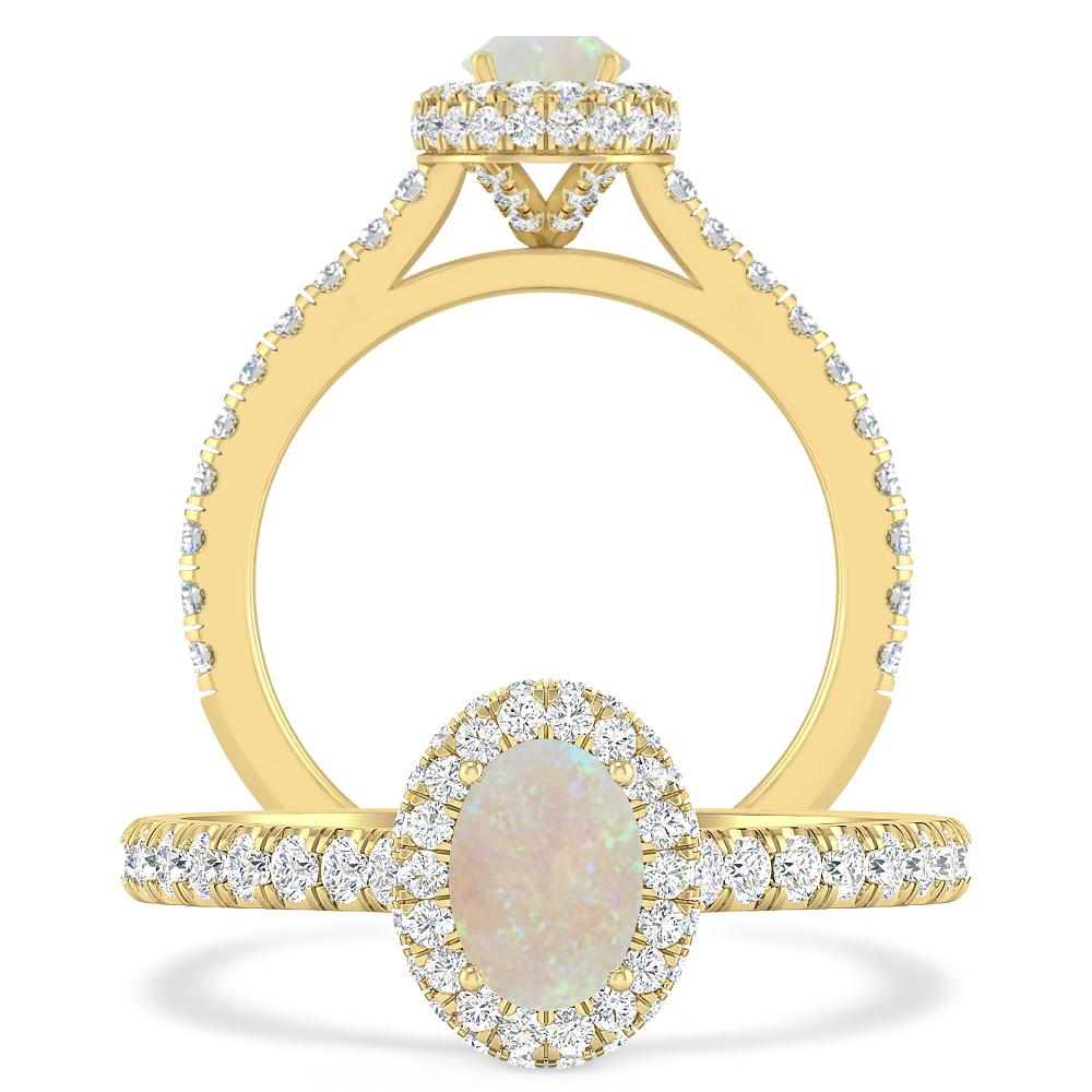 Yellow Gold - Opal