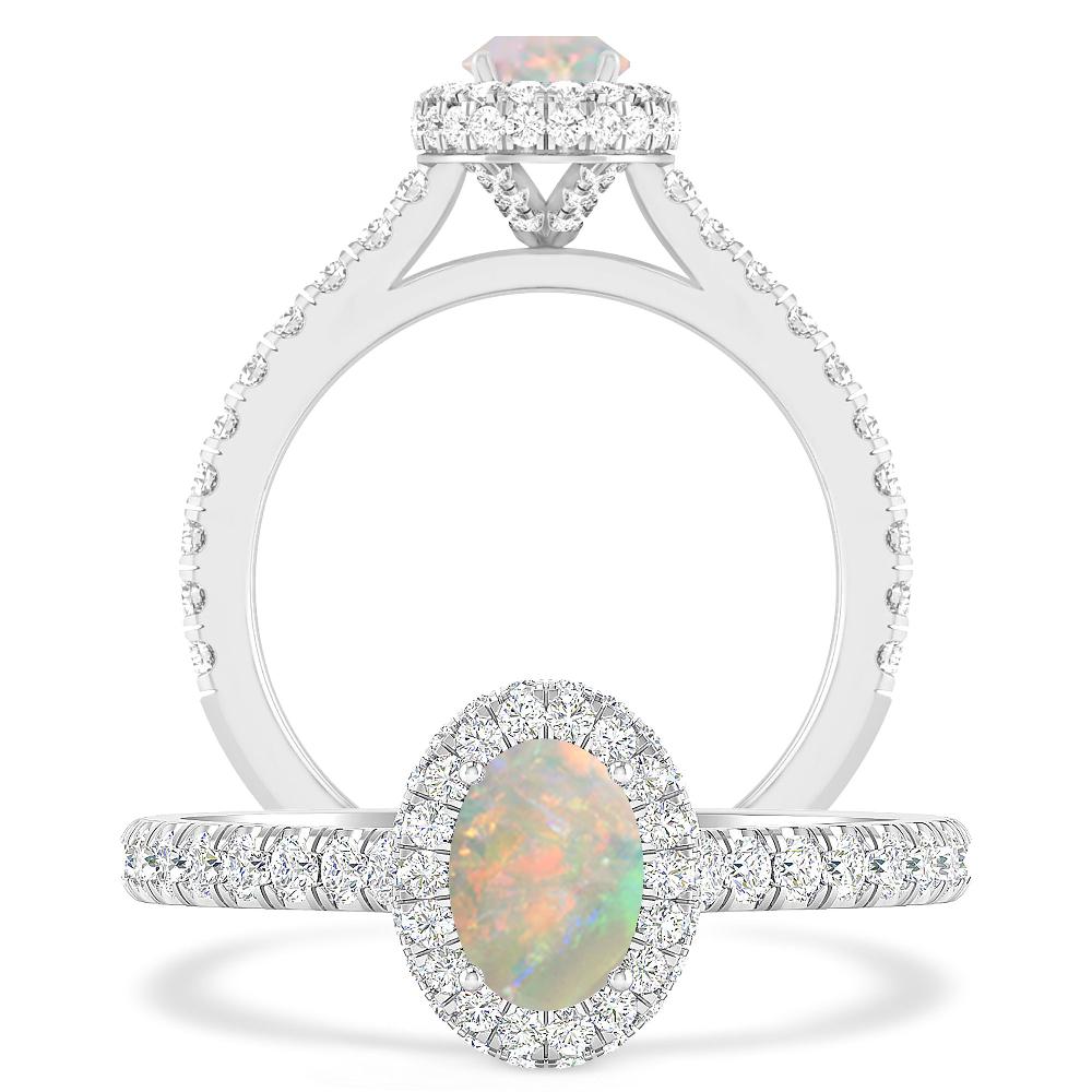 White Gold - Opal