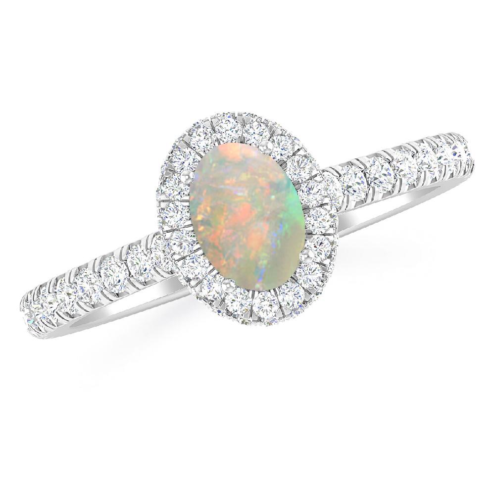 White Gold - Opal