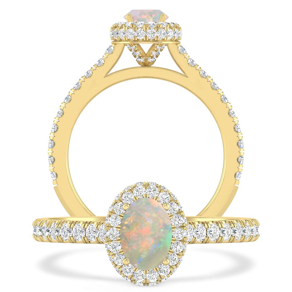 Yellow Gold - Opal