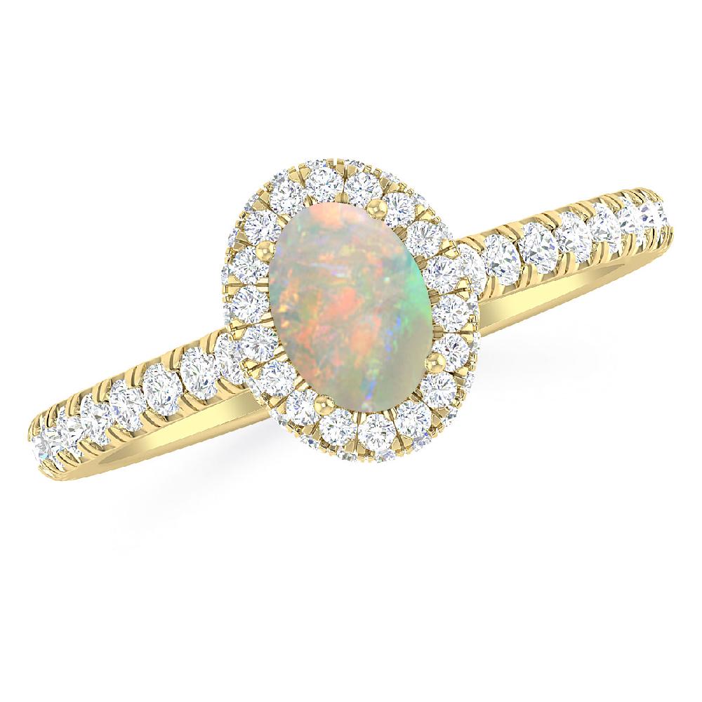 Yellow Gold - Opal