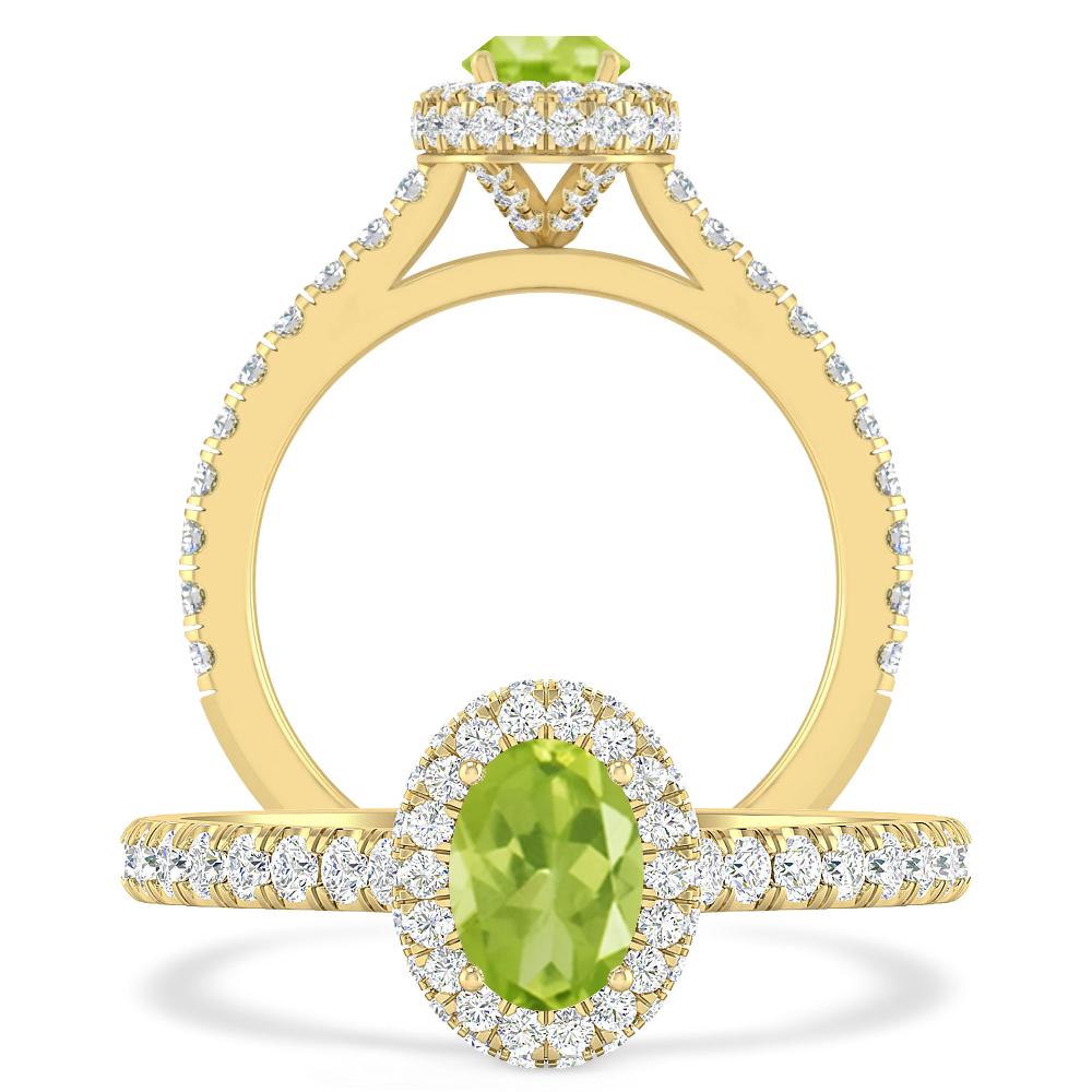 Yellow Gold - Peridot