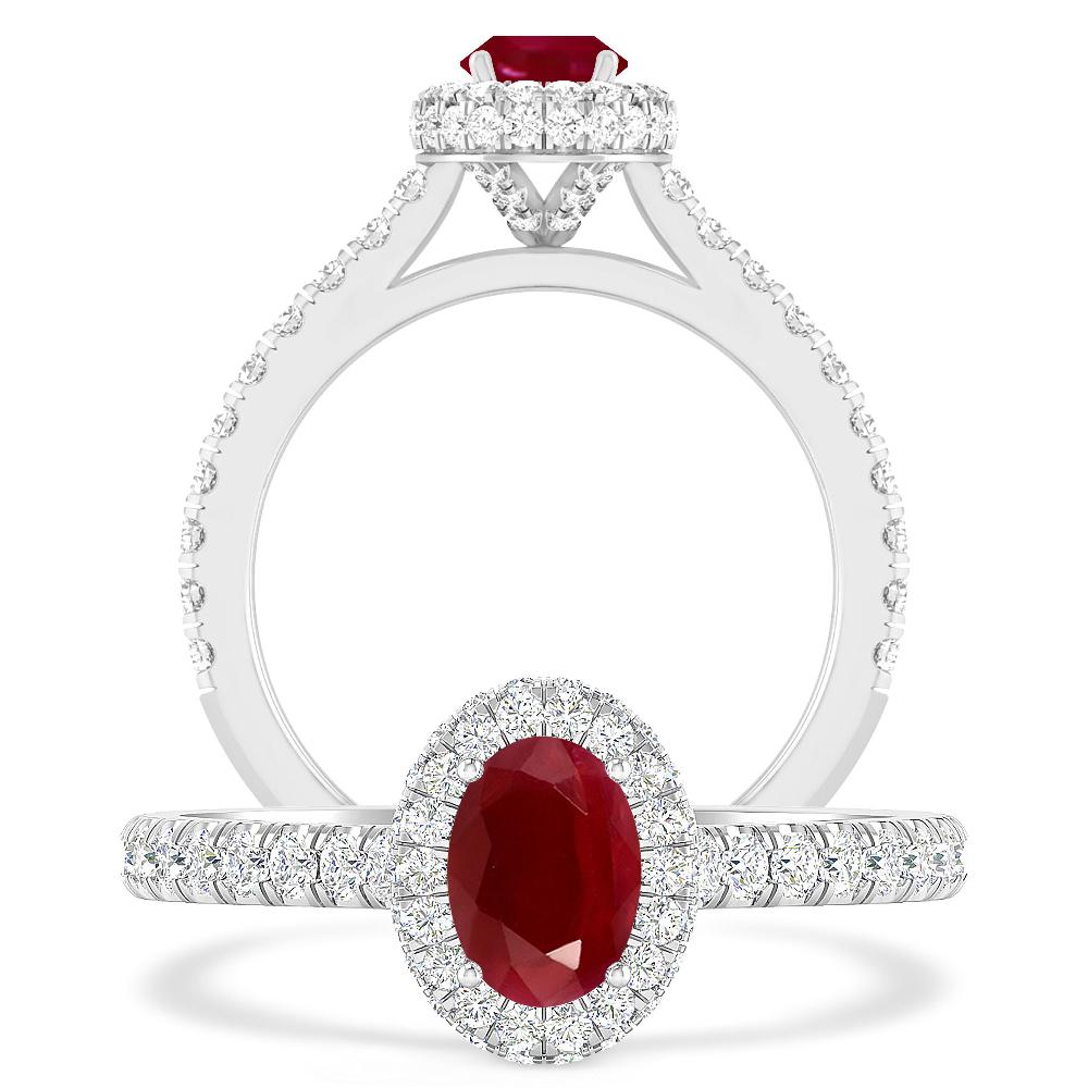 White Gold - Ruby