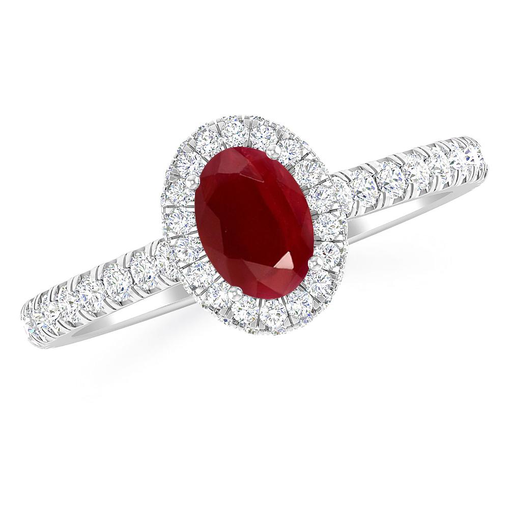 White Gold - Ruby