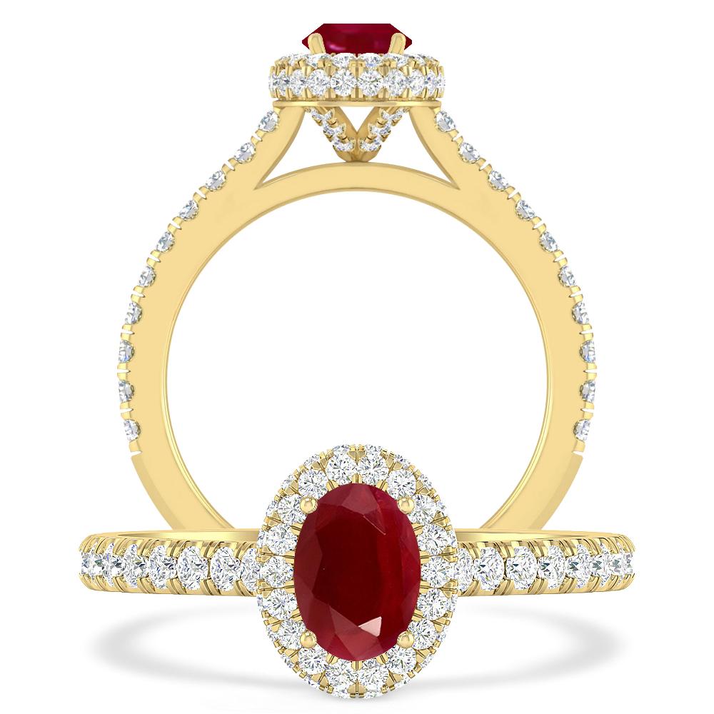 Yellow Gold - Ruby