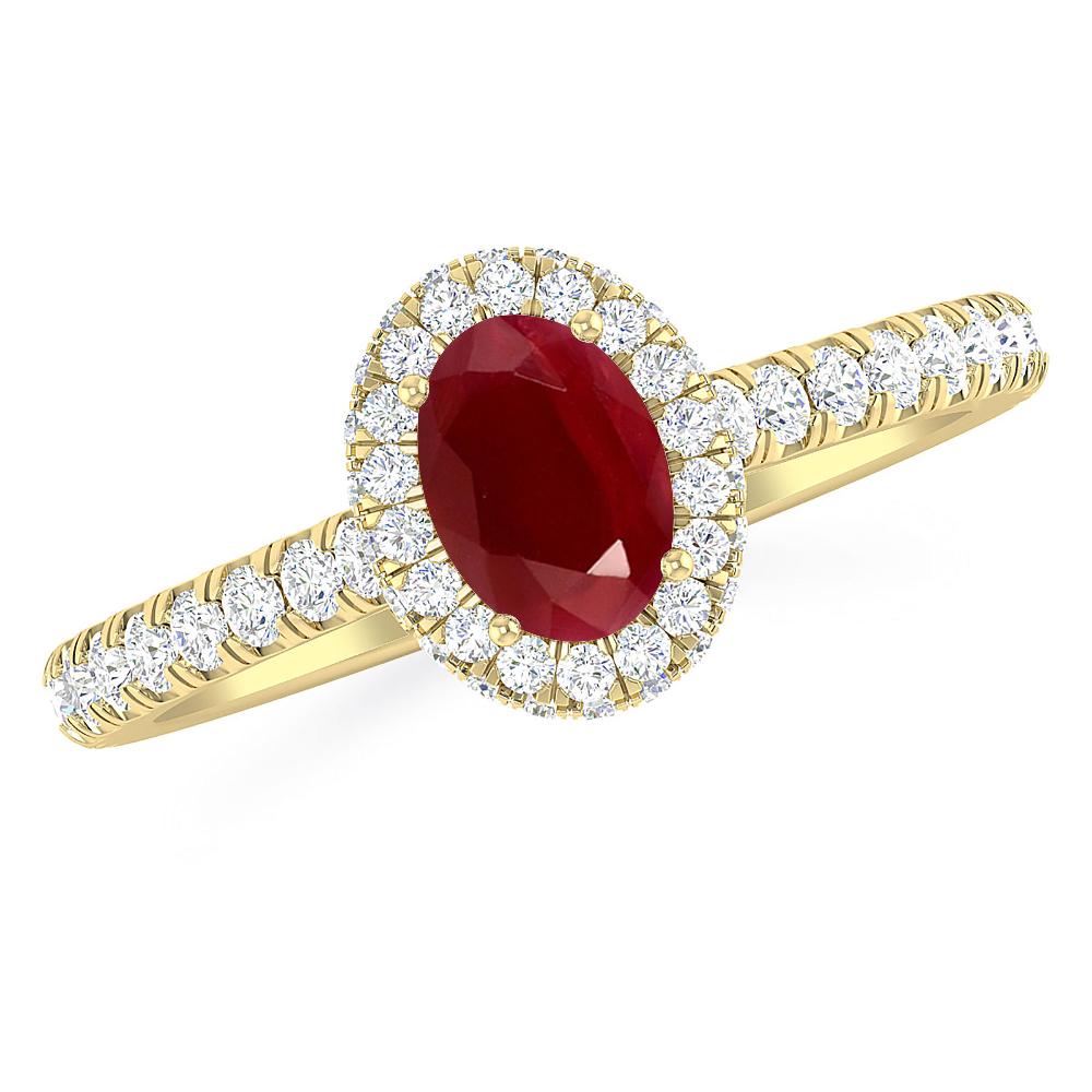 Yellow Gold - Ruby