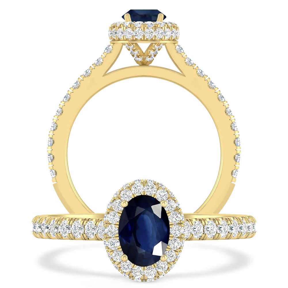 Yellow Gold - Sapphire