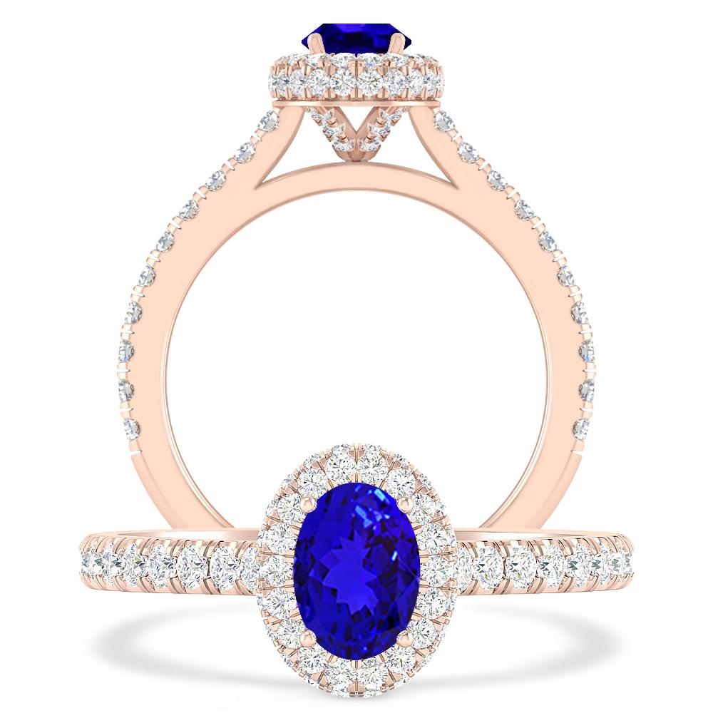 Rose Gold - Tanzanite