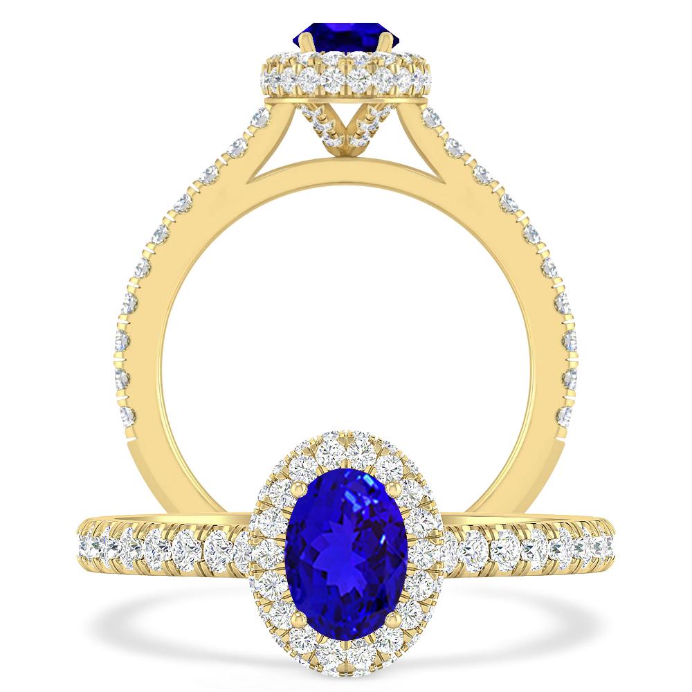 Yellow Gold - Tanzanite