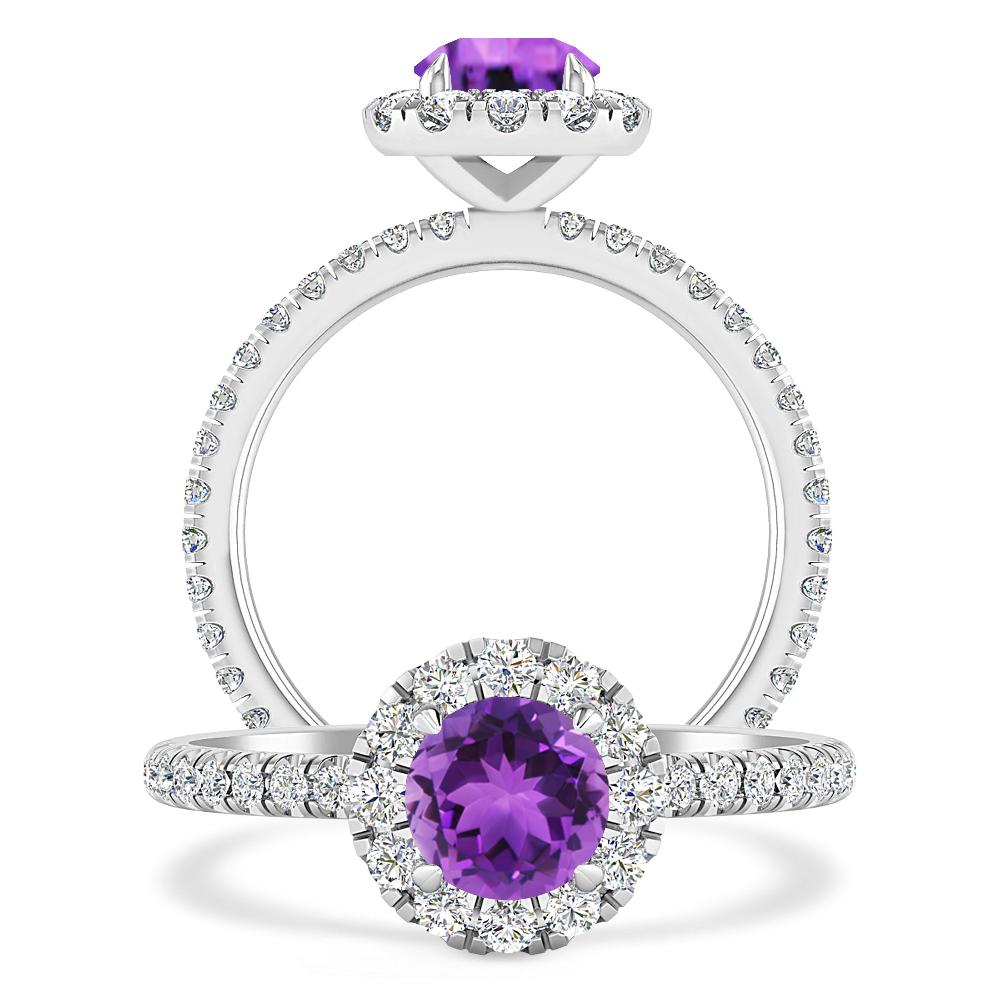 White Gold - Amethyst