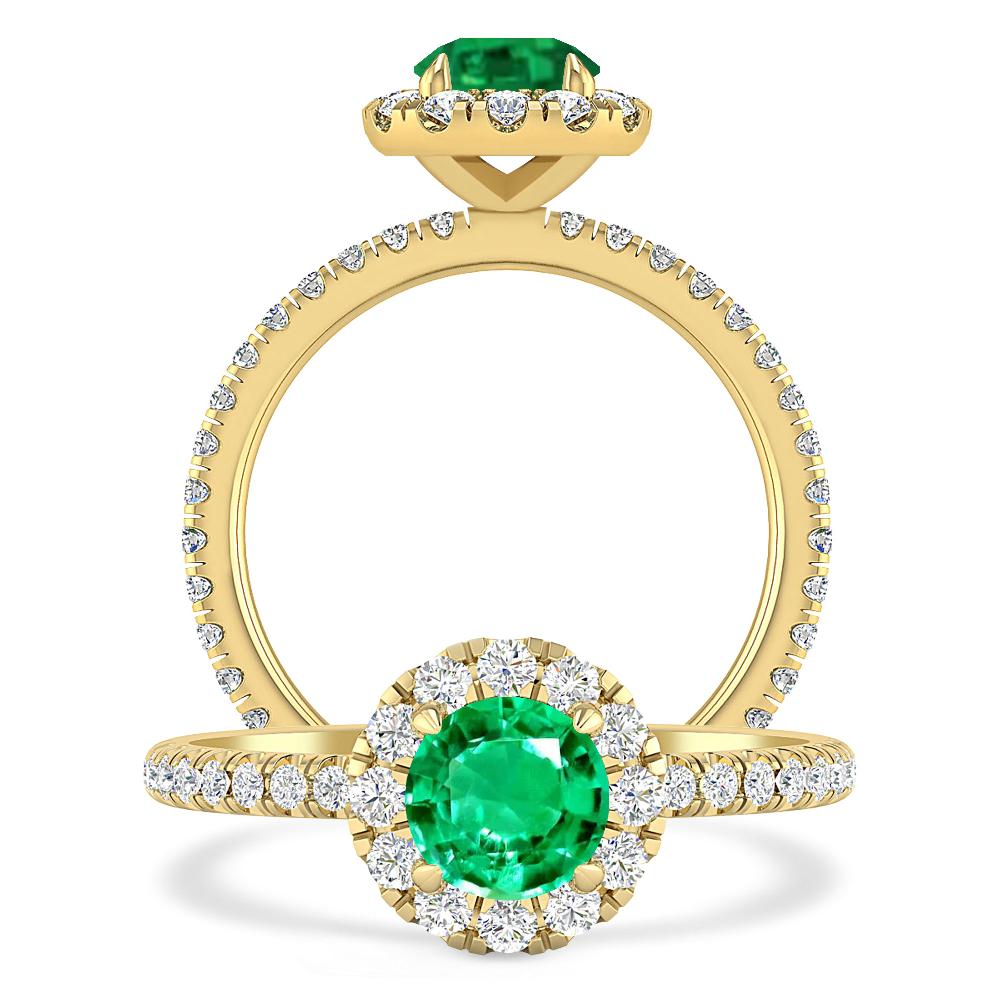 Yellow Gold - Emerald