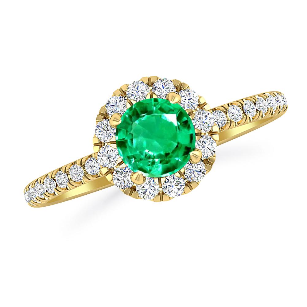 Yellow Gold - Emerald