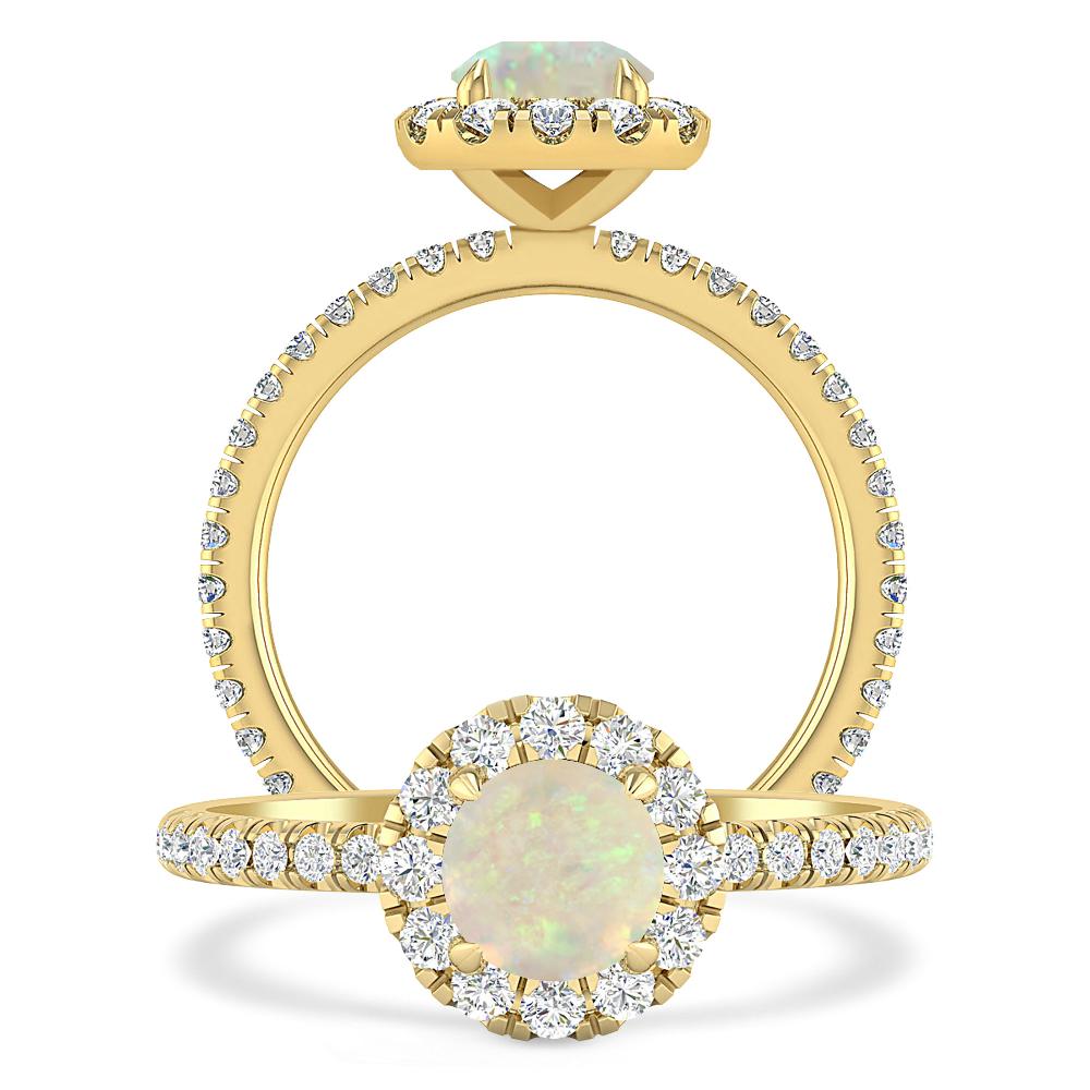 Yellow Gold - Opal