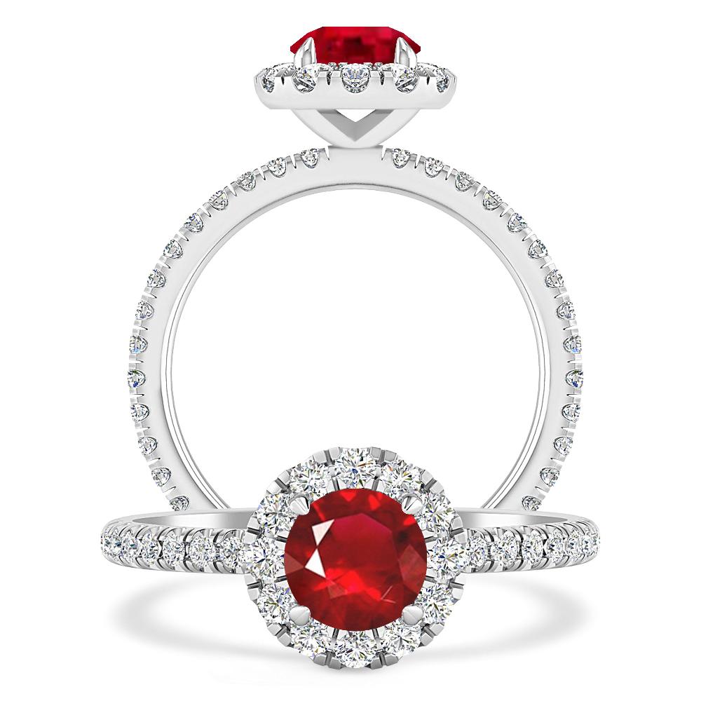 White Gold - Ruby