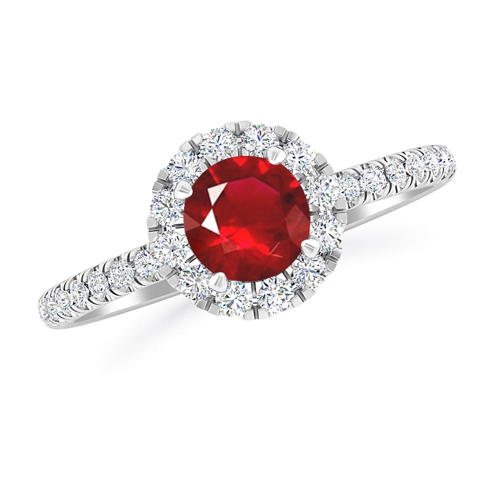 White Gold - Ruby