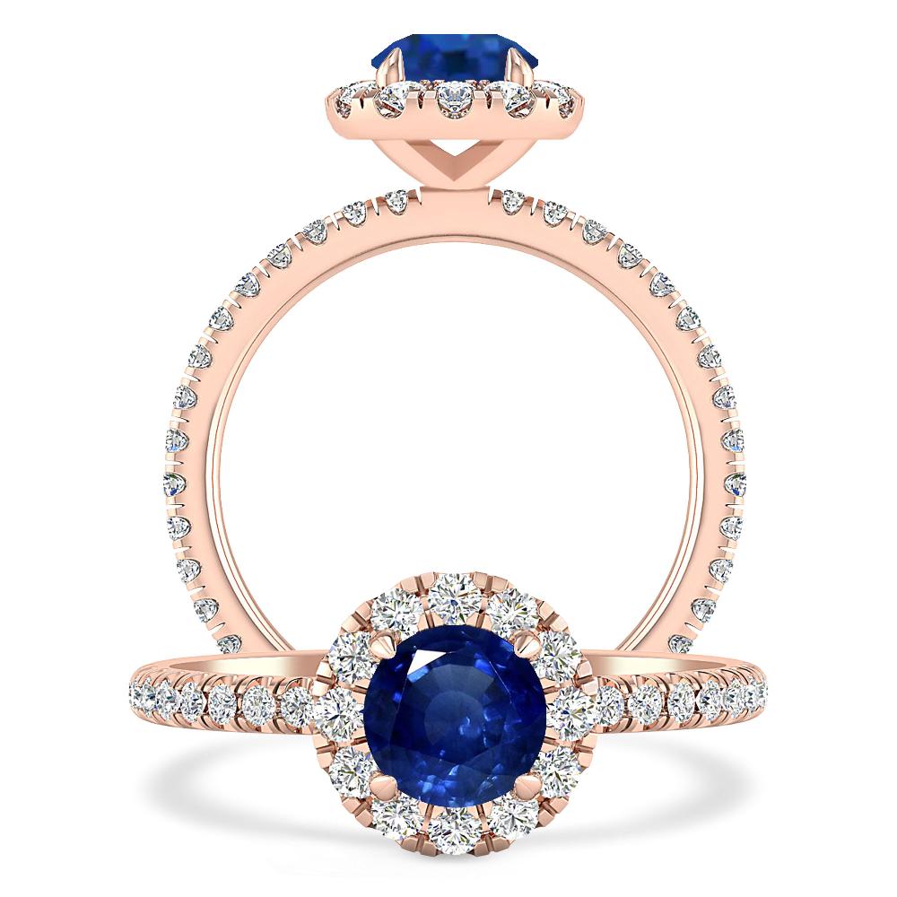 Rose Gold - Sapphire