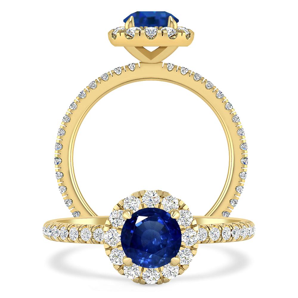 Yellow Gold - Sapphire