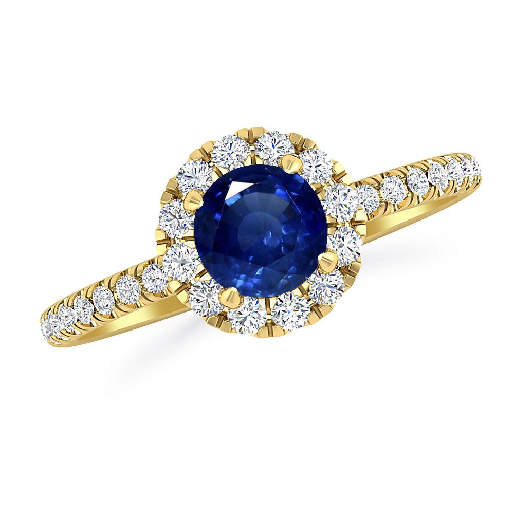 Yellow Gold - Sapphire