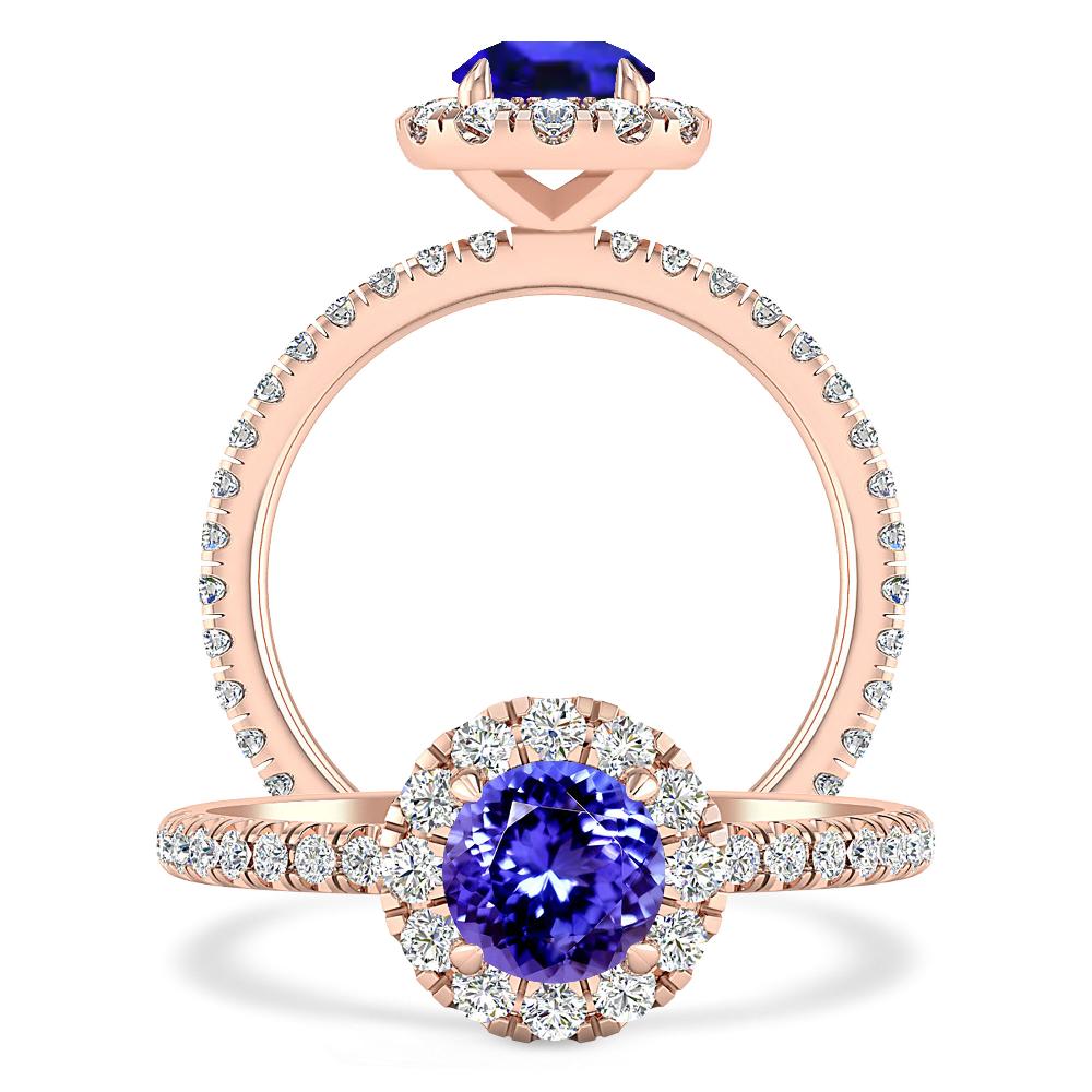 Rose Gold - Tanzanite