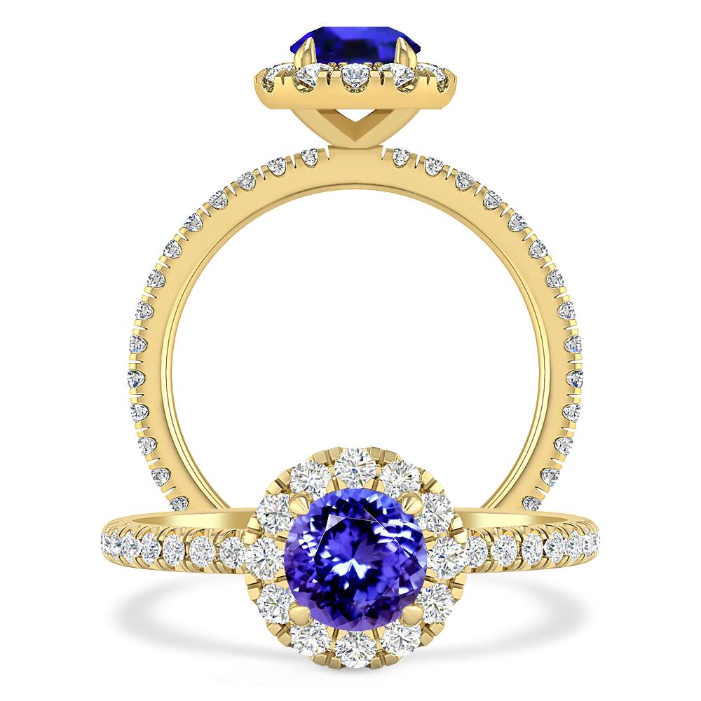 Yellow Gold - Tanzanite