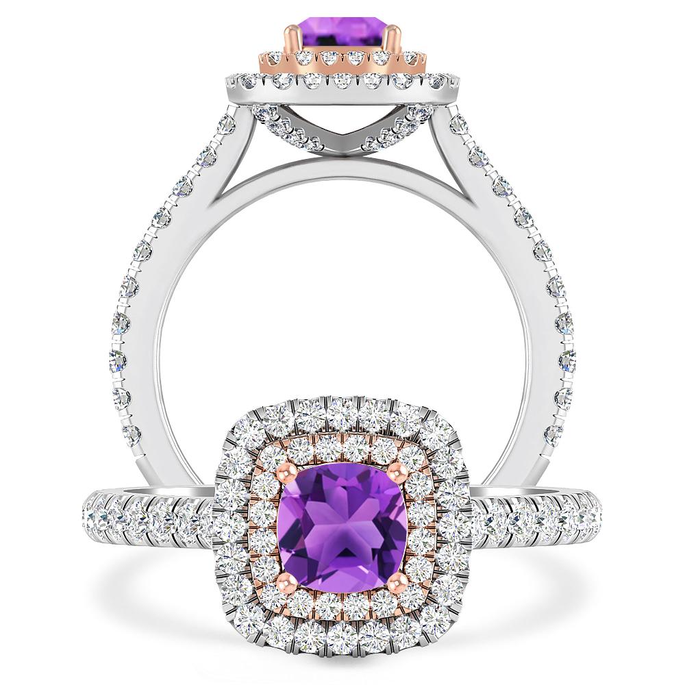 White Gold - Amethyst