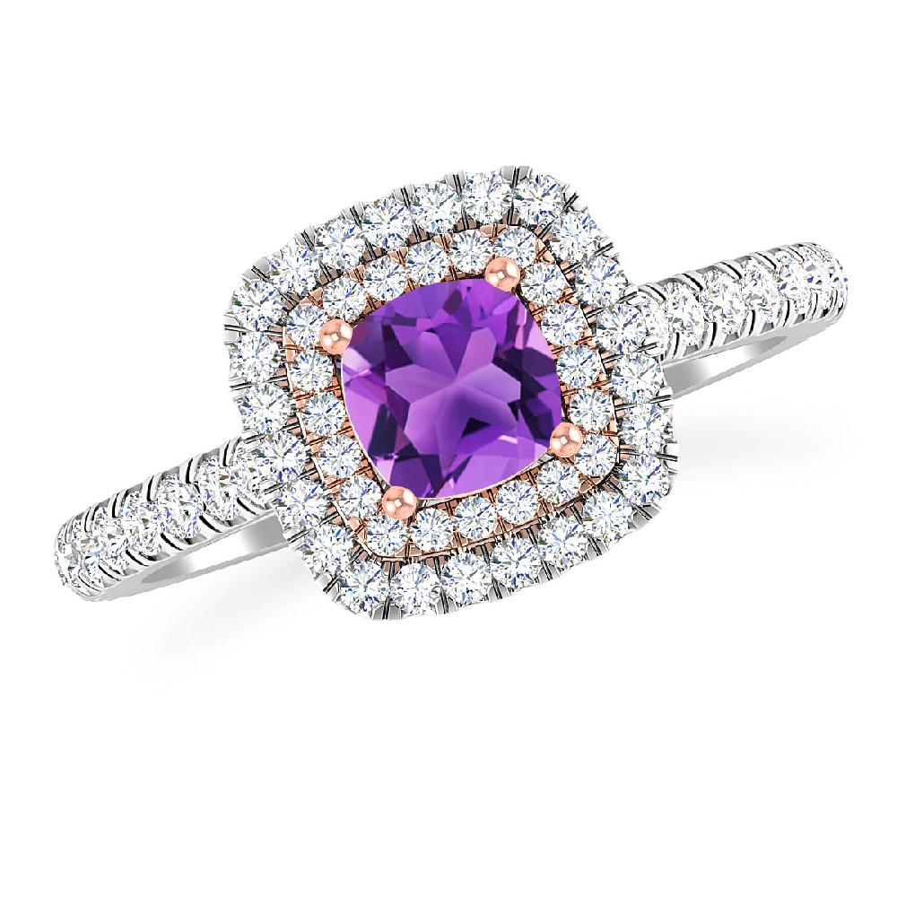 White Gold - Amethyst