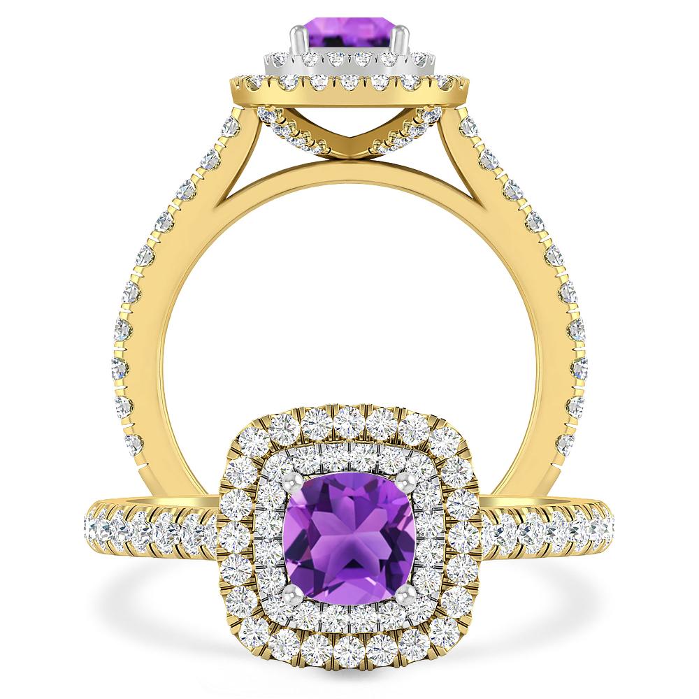 Yellow Gold - Amethyst