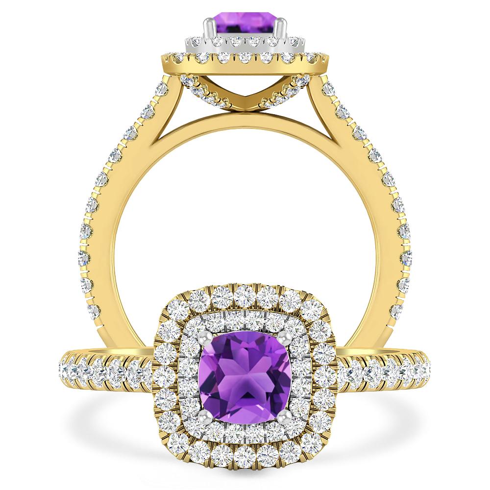 Yellow Gold - Amethyst