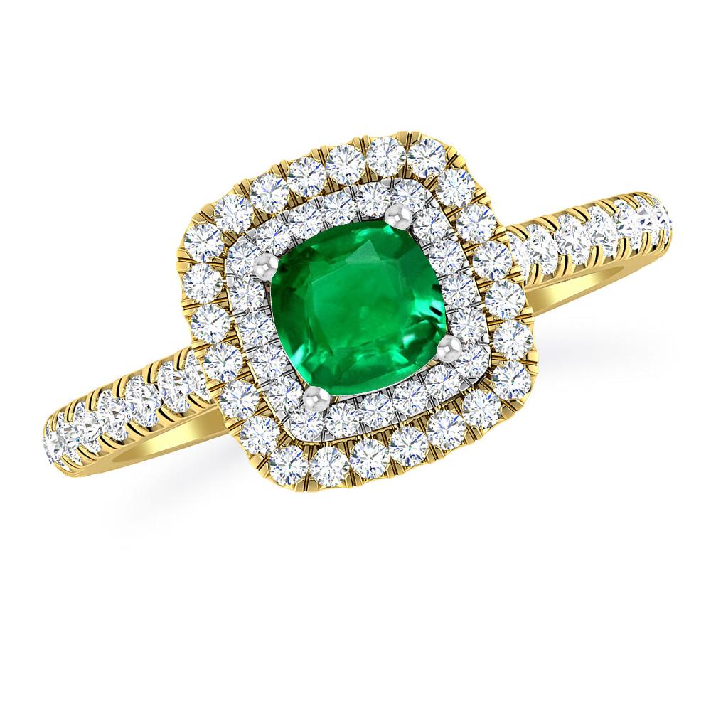 Yellow Gold - Emerald