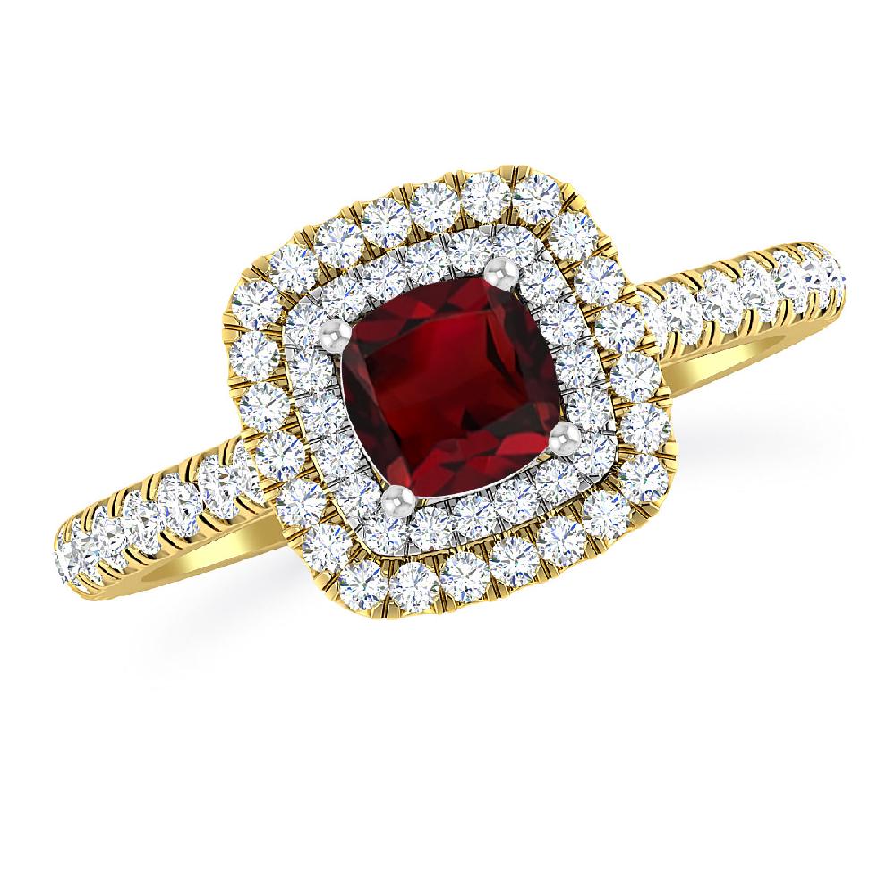 Yellow Gold - Garnet