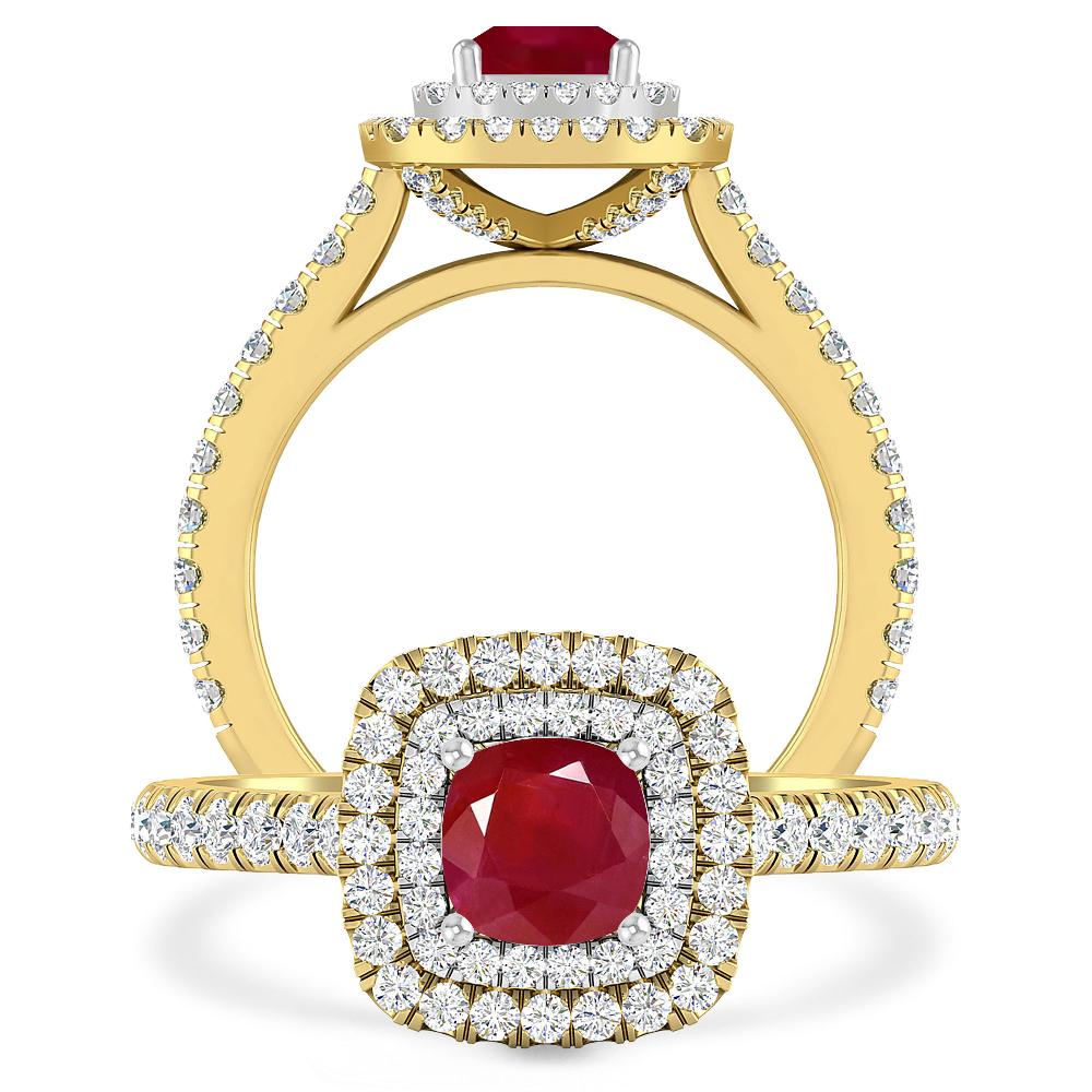 Yellow Gold - Ruby