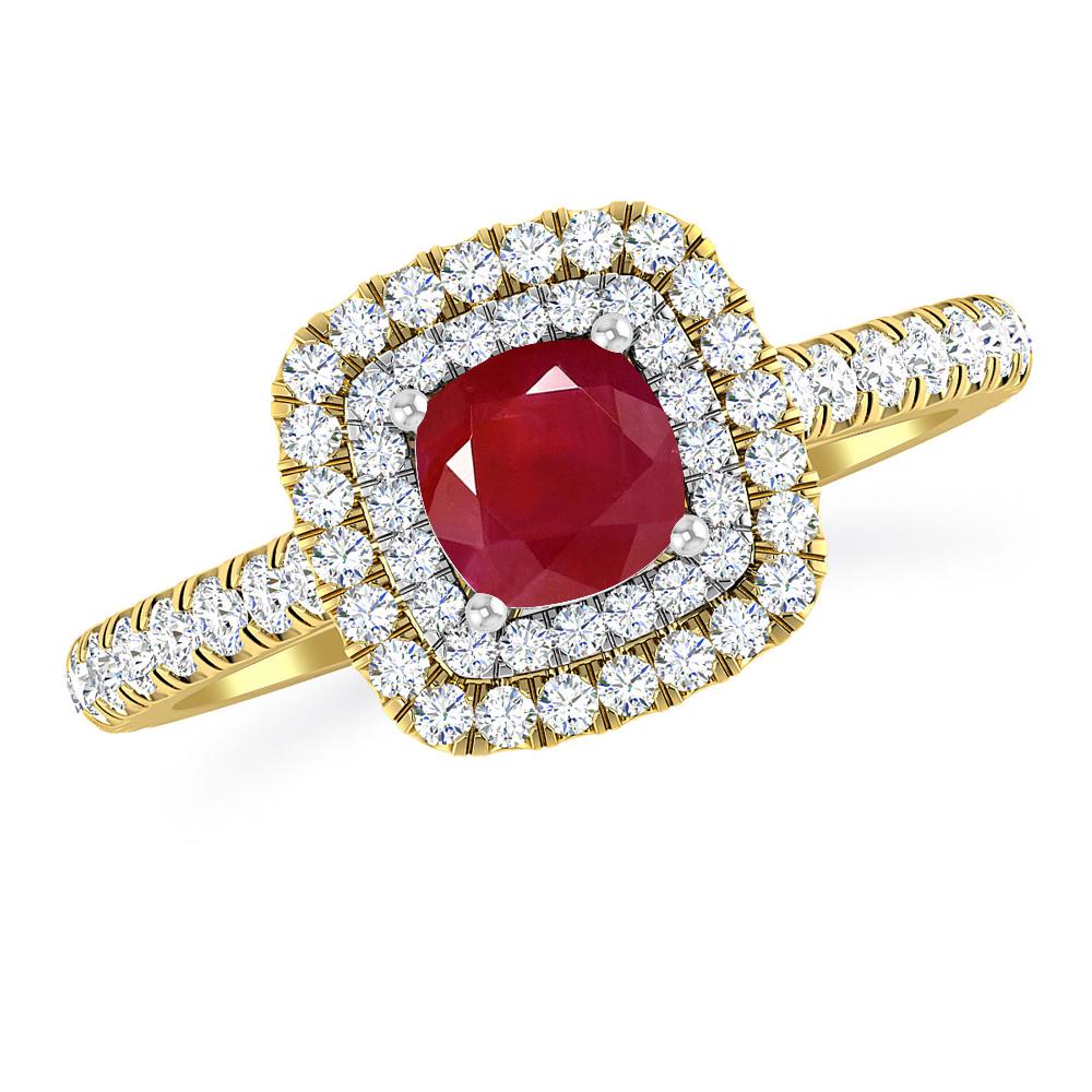 Yellow Gold - Ruby