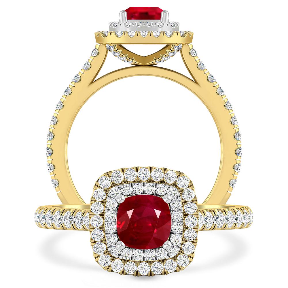 Yellow Gold - Ruby