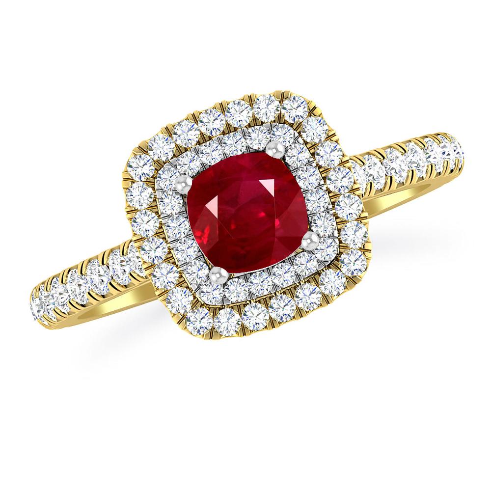 Yellow Gold - Ruby