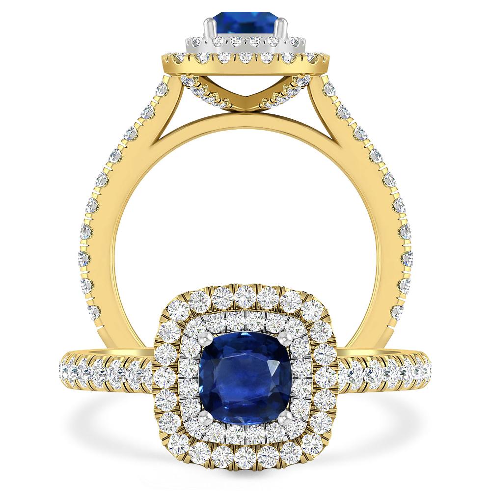 Yellow Gold - Sapphire