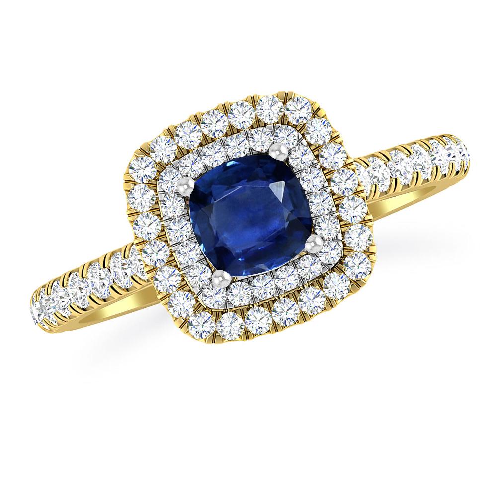 Yellow Gold - Sapphire