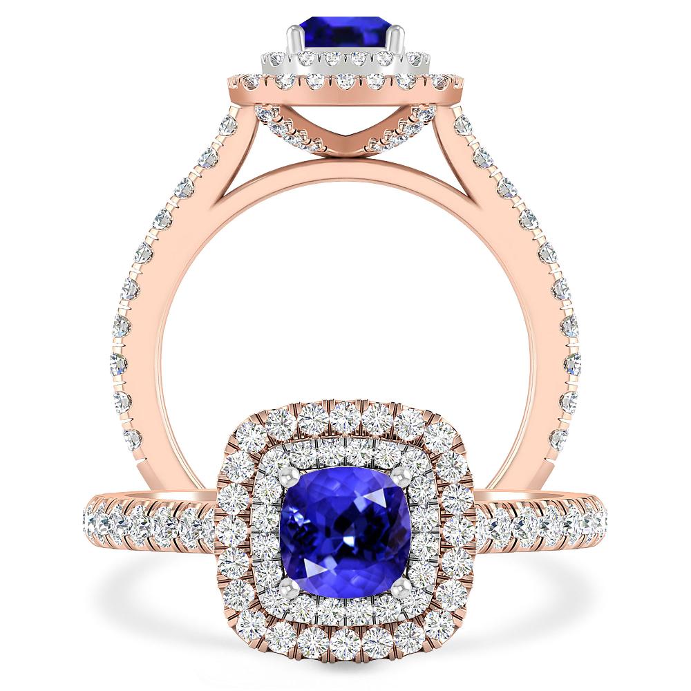 Rose Gold - Tanzanite