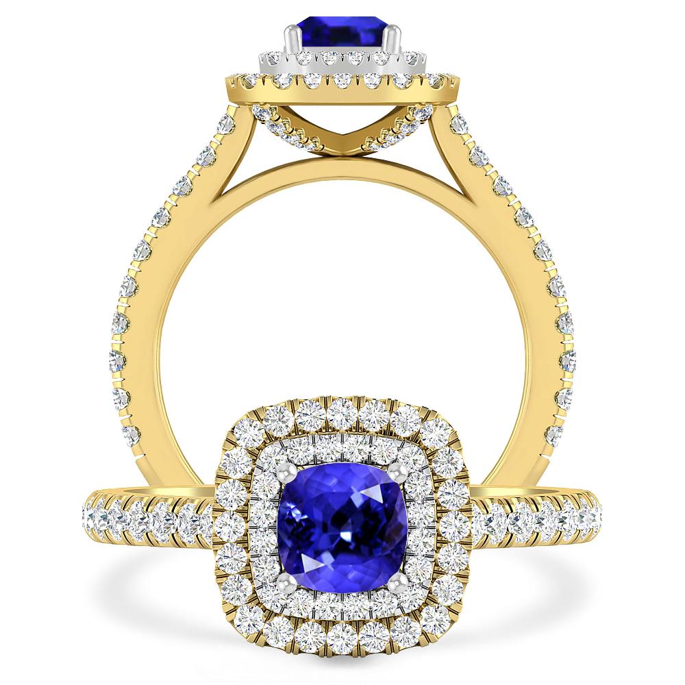 Yellow Gold - Tanzanite