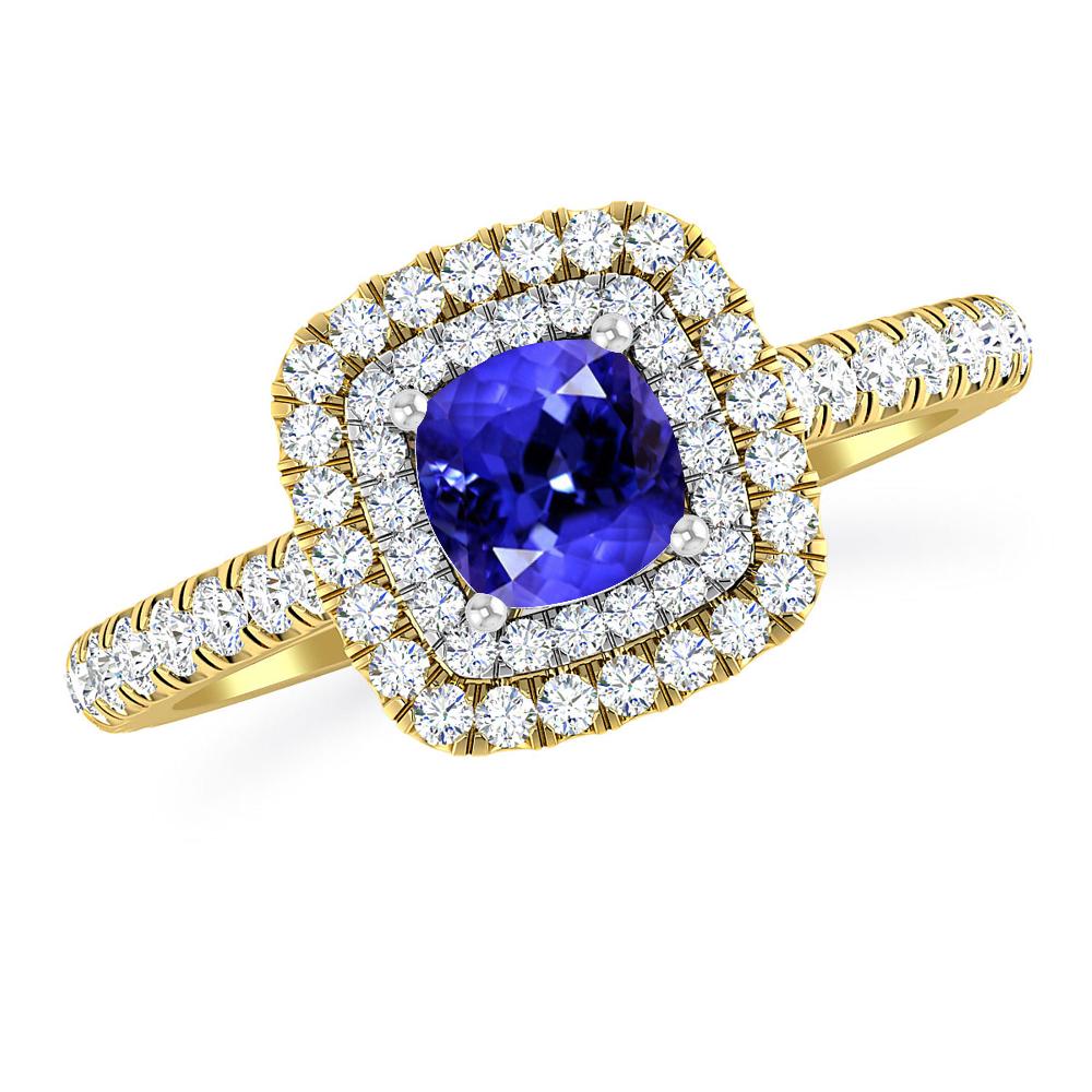 Yellow Gold - Tanzanite