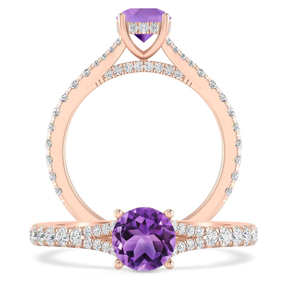 Rose Gold - Amethyst